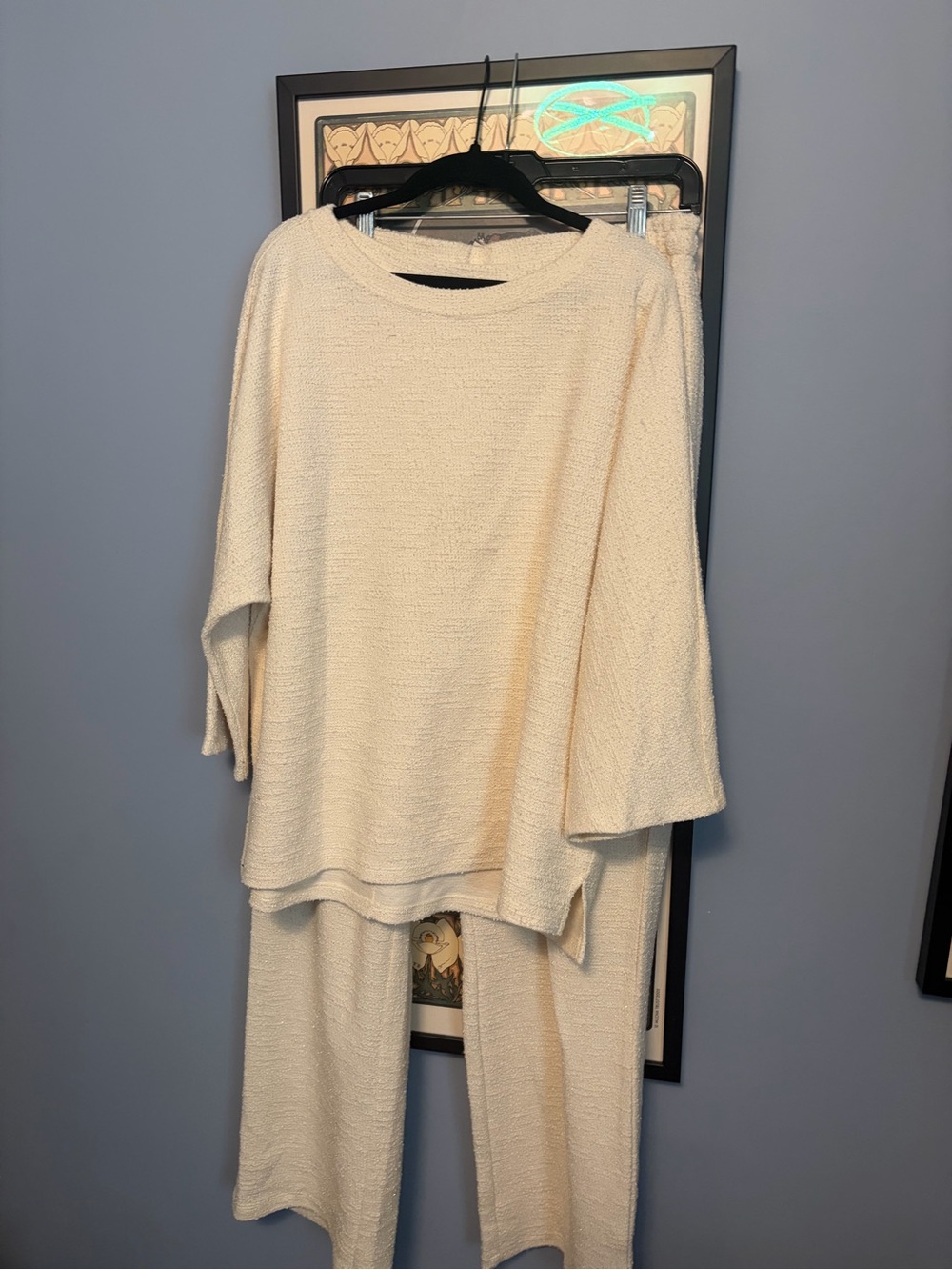 Relaxed Cream Knit Pullover Top - Women's Lightweight Sweater